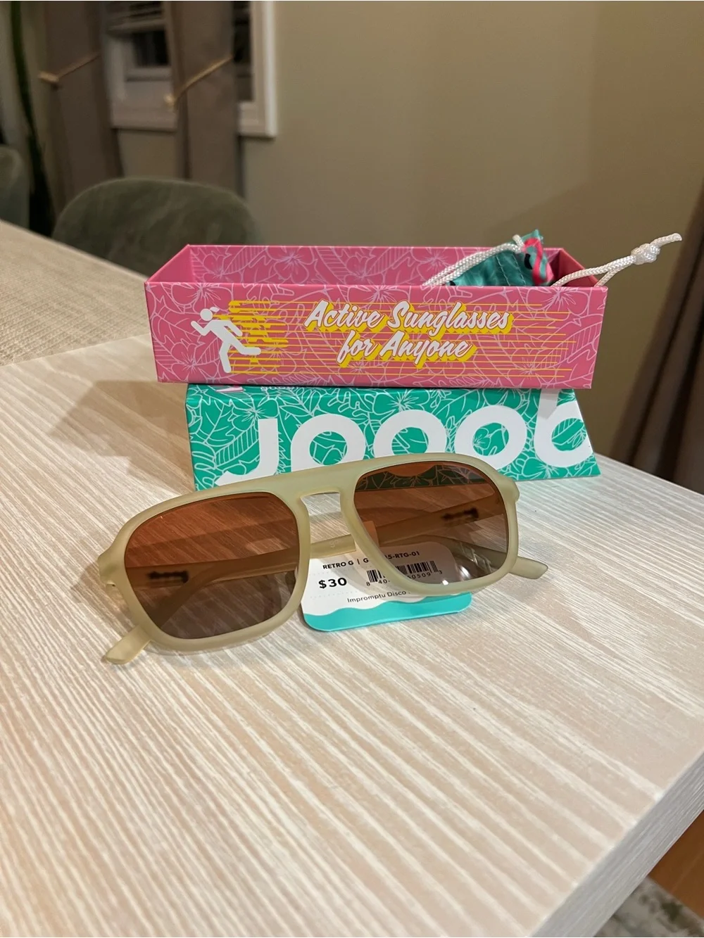 NWT Goodr Retro G Polarized Sunglasses – Impromptu Disco Nap – New in Box